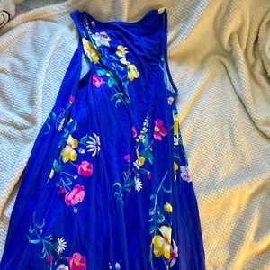 Blue floral dress